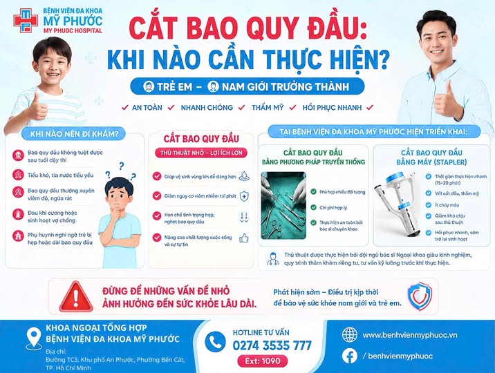 Khi nào nên cắt bao quy đầu? Những điều nam giới cần biết