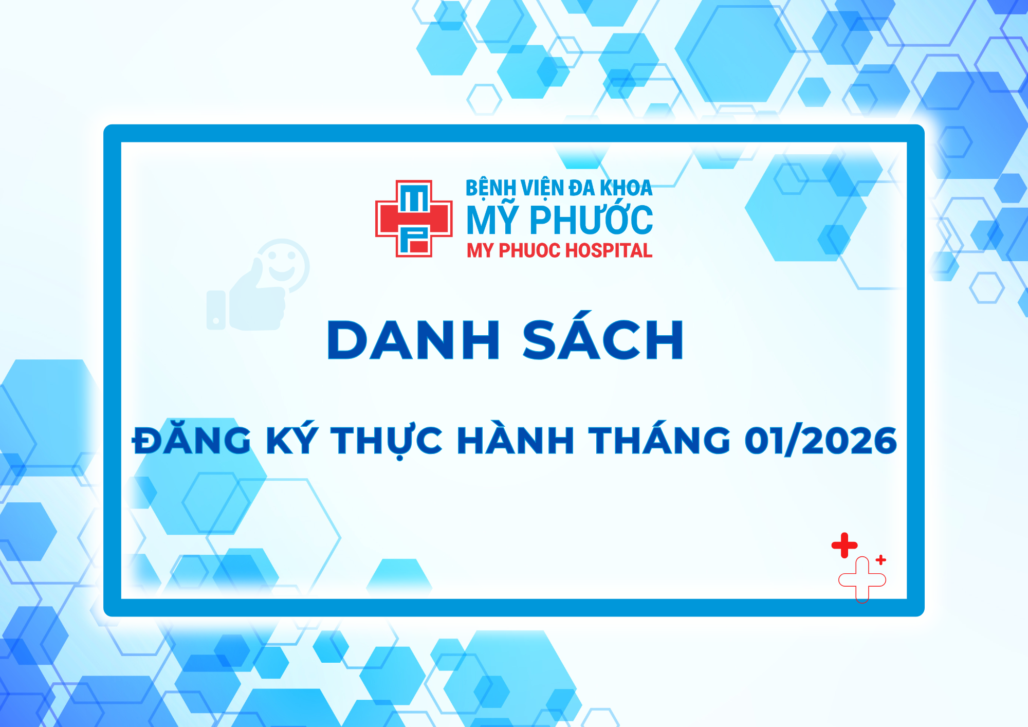 DANH SÁCH ĐĂNG KÝ THỰC HÀNH THÁNG 01/2026