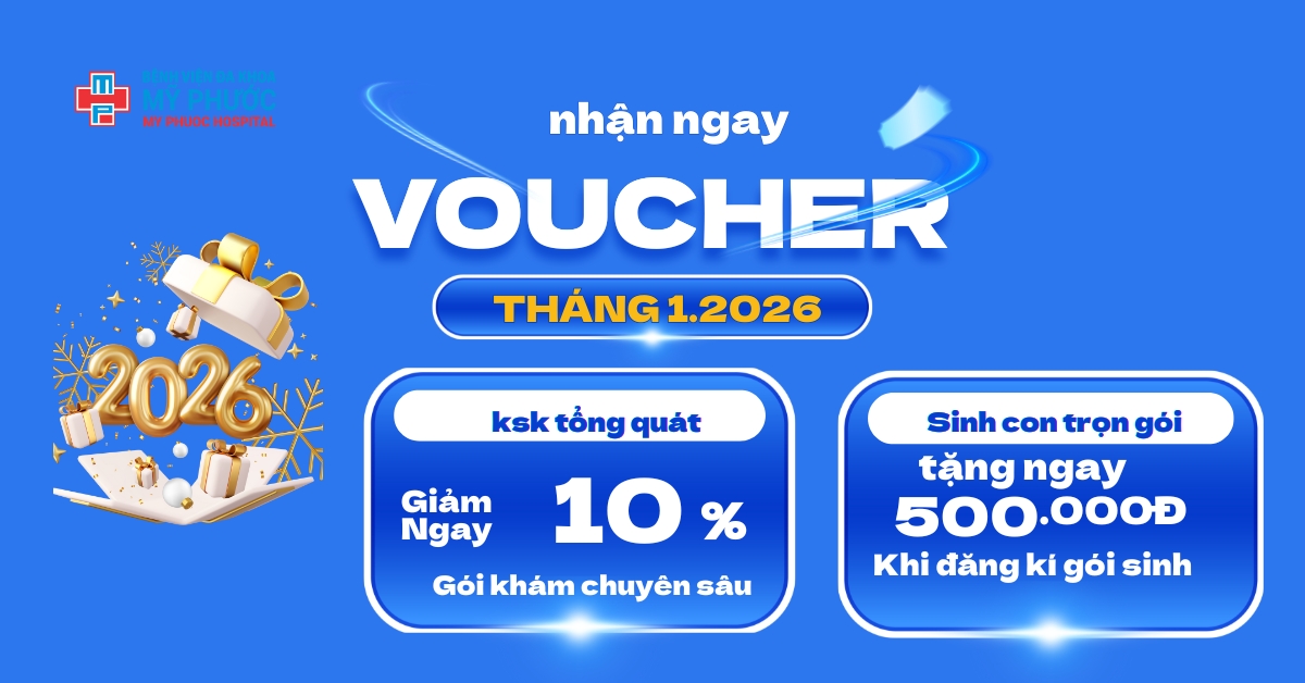 Ưu đãi chăm sóc sức khỏe tháng 1/2026 - Sinh trọn gói & Khám sức khỏe chuyên sâu